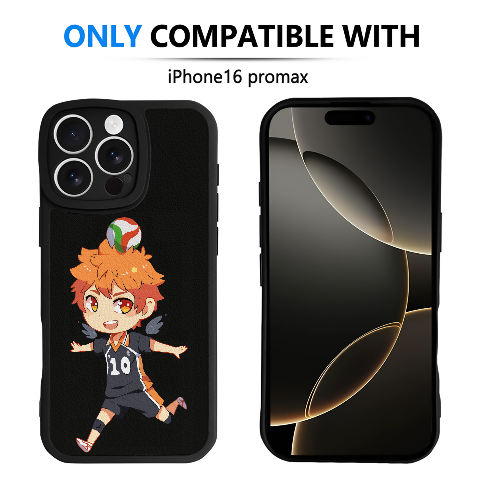 （画像用） ハイキュー!! Haikyu!! 【iPhone 16シリーズ対応】シリコンスマホケース（レザー調） 材質：シリコン